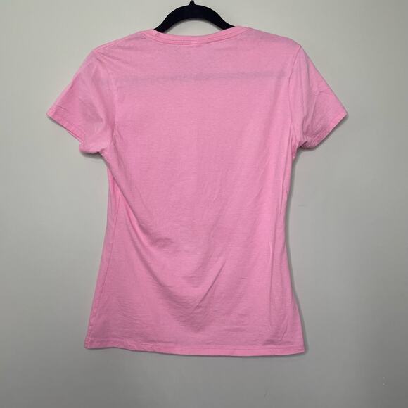 Port & Company Graphic Tee Dog & Hummingbird Graphic Tee Short Sleeve Pink Small - Picture 6 of 9